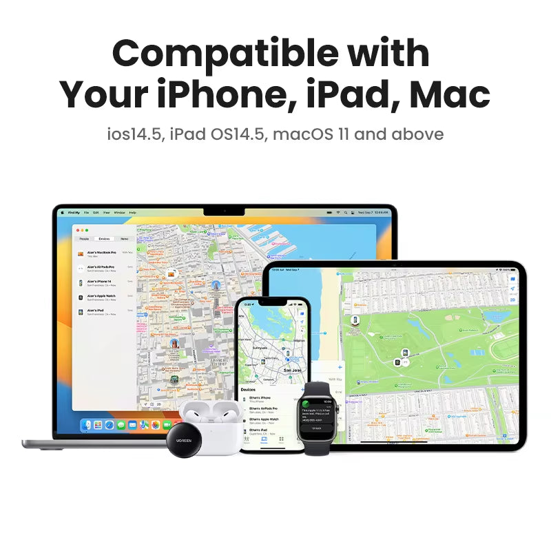 Finder Security Smarttrack Link Smart Tag with Apple Find My Key Bluetooth GPS Tracker for Earbud Luggage Mfi Finder IOS