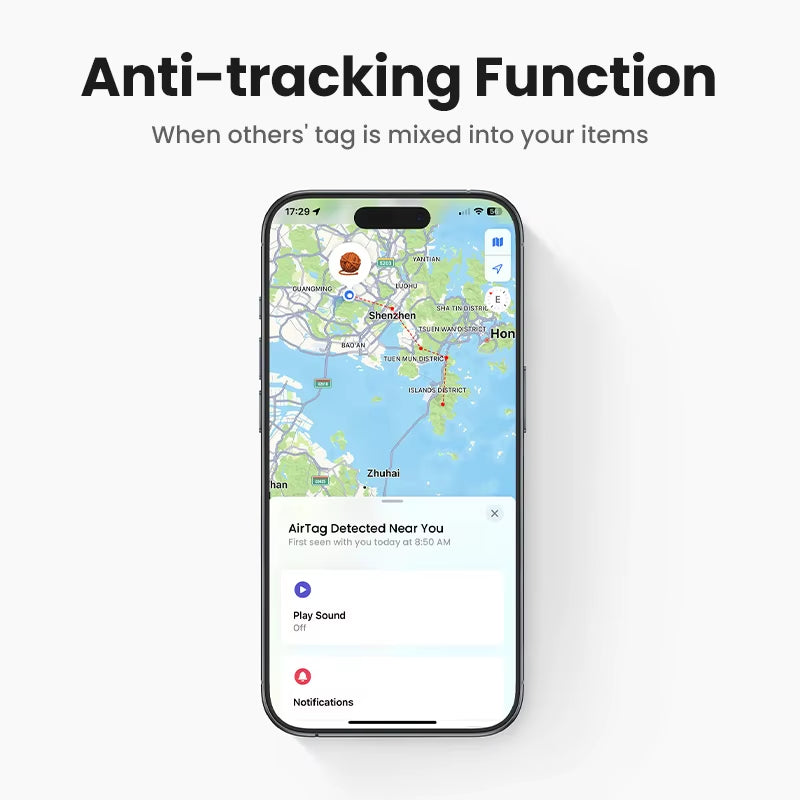 Finder Security Smarttrack Link Smart Tag with Apple Find My Key Bluetooth GPS Tracker for Earbud Luggage Mfi Finder IOS